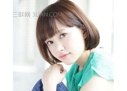 大圆脸适合的发型2,齐耳短发