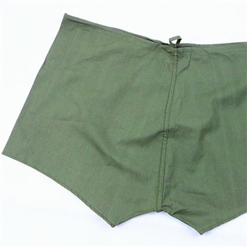 老式军绿色布裤衩纯棉男式高腰内裤八一平角大裤衩男短裤