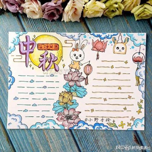 中秋节灯笼篇准备材料:卡纸,绳子,剪刀,热熔胶,针线,水彩笔等制作步骤