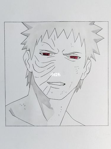 宇智波带土手绘过程