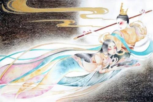 山海经:羲和常羲,伏羲女娲,汉画人首蛇尾擎日月者,到底是谁?