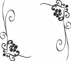 手抄报边框花纹黑白