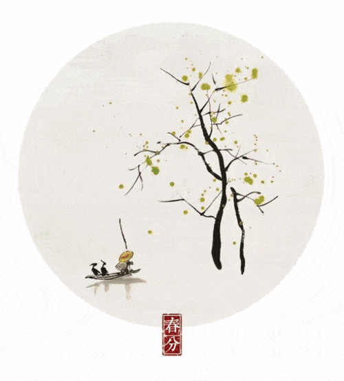 这组"二十四节气"画的作者叫林帝浣, 他被称为 "中国节气申遗画作第