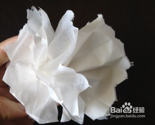 【乐趣】怎样用卫生纸做白花