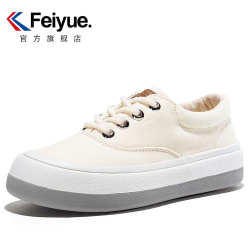 feiyue飞跃面包鞋帆布鞋女低帮鞋潮流百搭馒头帆布鞋
