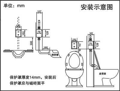 红外感应 冲水阀 感应蹲便器 感应大便器 冲便器 蹲厕感应冲