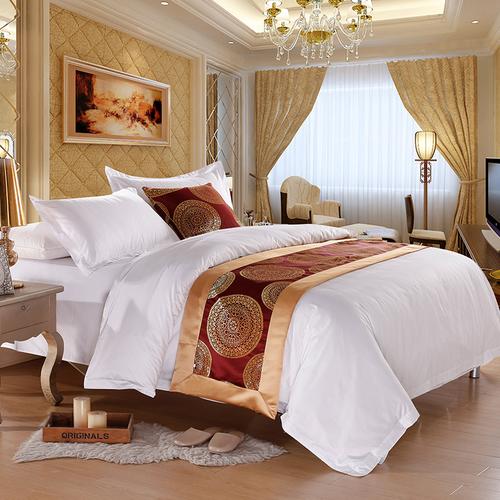 酒店床上用品床尾巾