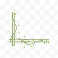 绿色藤蔓特色边框