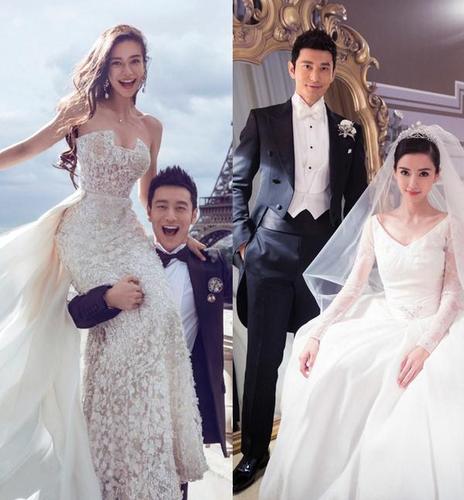 黄晓明杨颖结婚照