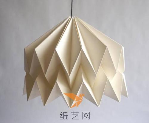 现代感超强的折纸灯罩