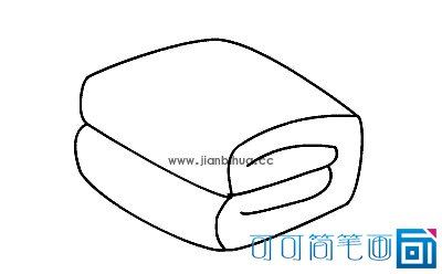 被子简笔画画法步骤