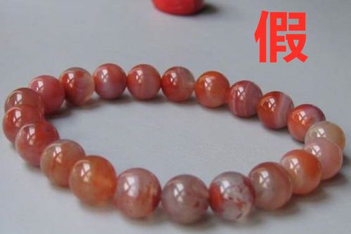 真假南红冰飘对照图,真假冰飘料南红对比