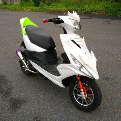 鬼火摩托车简笔画