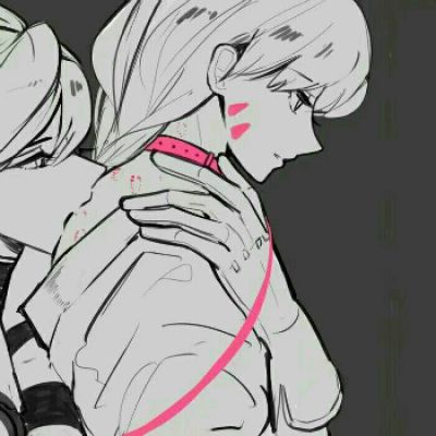 情头污一点的两张分开情侣头像骚气接吻