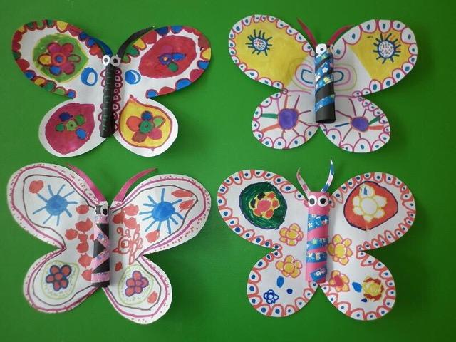 幼儿园大班美术公开课教案《美丽的花蝴蝶》