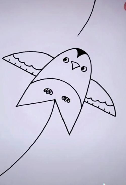 大大班绘画《风筝》