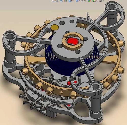 陀飞轮机械模型