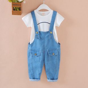 宝宝背带裤春款韩版儿童背带裤