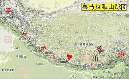 喜马拉雅山脉地图