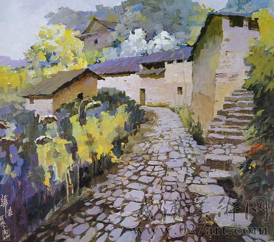 水粉风景画图片色彩风景美术作品欣赏1530029