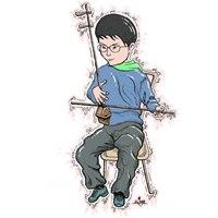 卡通拉二胡头像