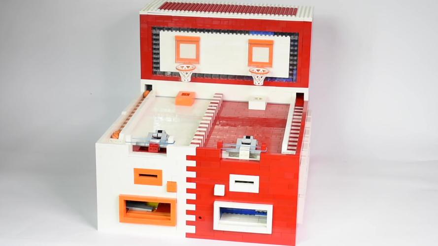 用乐高制作的篮球机除了个头小一点其他没毛病我也想玩