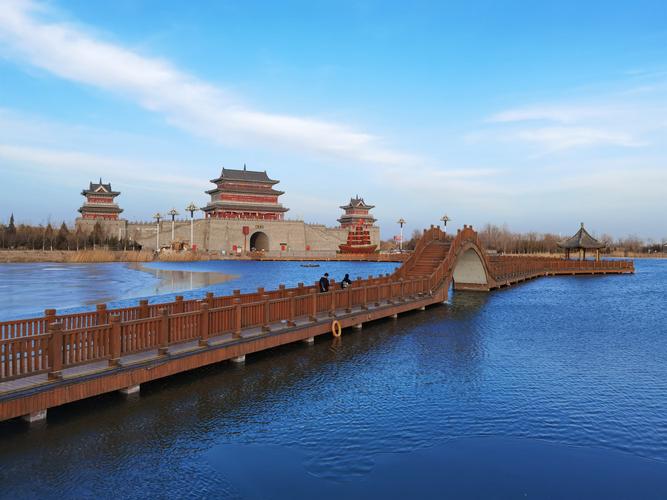 宁夏盐池古城灵武长流水冰瀑