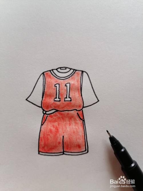 球衣怎么画简单