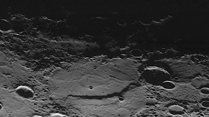 月球表面陨石坑太空宇宙_1920x1080_高清视频素材下载