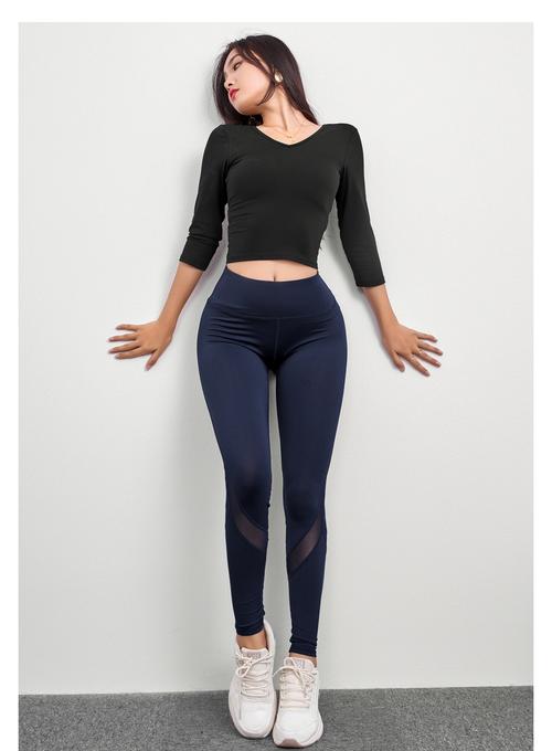 商场同款合蟹运动跑步修身弹力紧身裤女专业透气速干健身裤瑜伽裤薄款