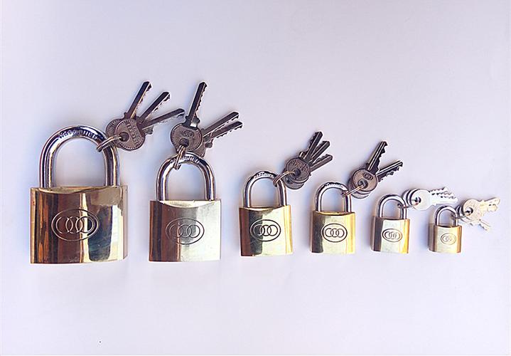 三环纯铜挂锁防水防盗挂锁房门仓库门厨子柜子行李箱挂锁便宜耐用