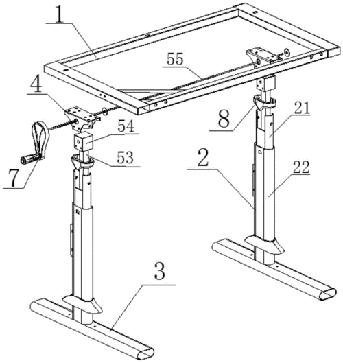 一种可升降办公,学习桌的制作方法
