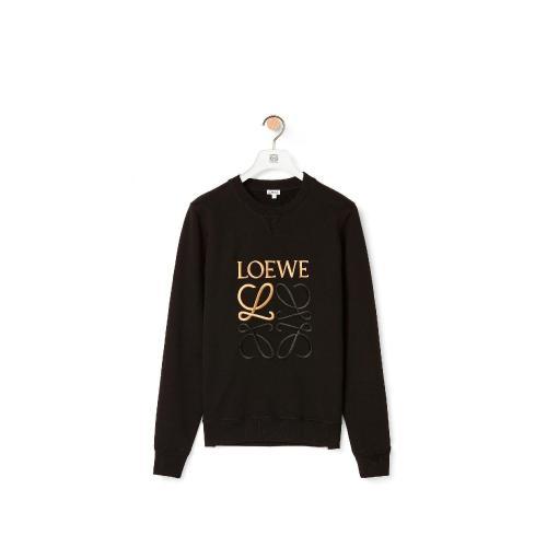 【包邮包税】 loewe罗意威 21年春夏 男士 卫衣 棉质 anagram 刺绣