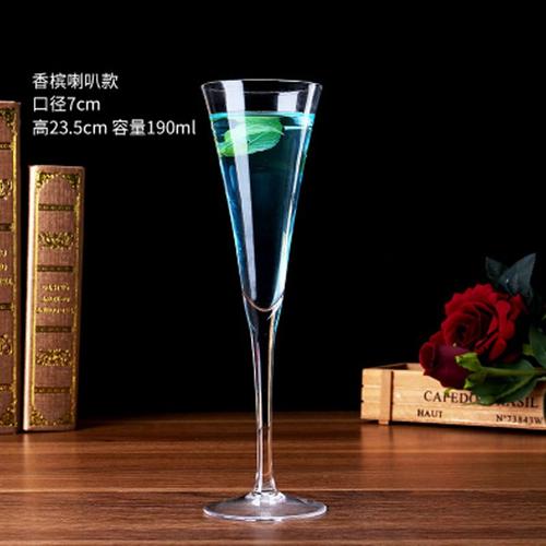 哲飞家居水晶鸡尾酒杯马天尼杯玛格丽特杯三角杯香槟酒吧酒杯红酒杯