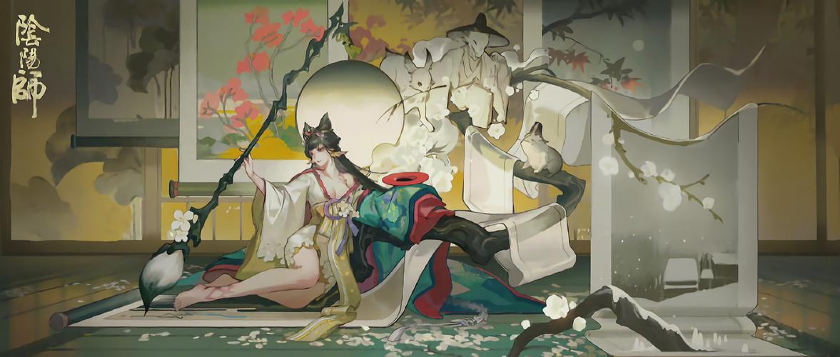 阴阳师花鸟卷sp插画