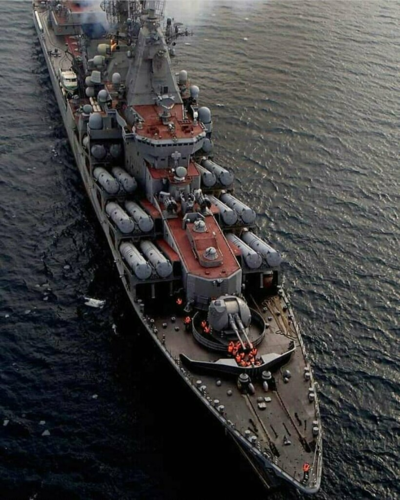 俄罗斯光荣级导弹巡洋舰特写