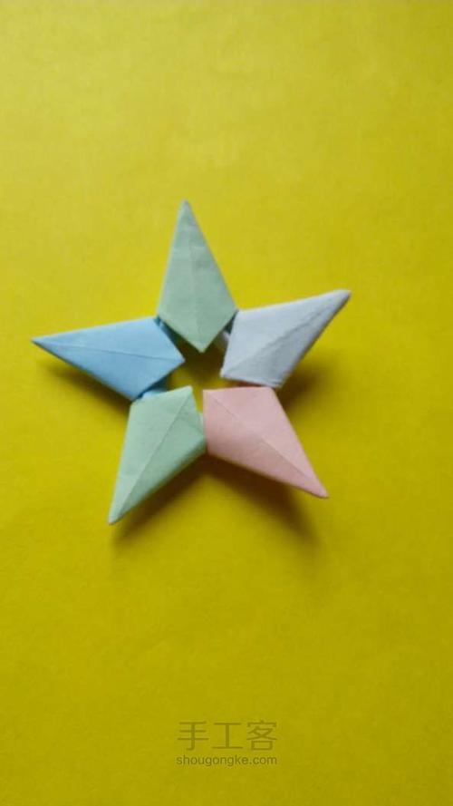 教程折纸大全手工制作手工折纸花大全图解-漂亮立体的星星花2折纸大全