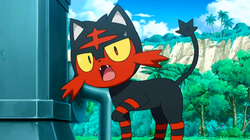 它进化之后变成好战的炎热喵,会不断发动攻击直到对手失去战斗意欲.