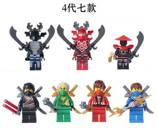 乐高幻影忍者蛇怪之王幻影忍者蛇怪军团骷颅派梭积木人仔玩具兼容