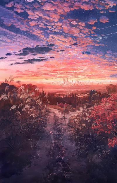 侵删 致歉【pixiv】动漫 二次元 唯美 伤感 壁纸 美图 水彩 插画 手绘