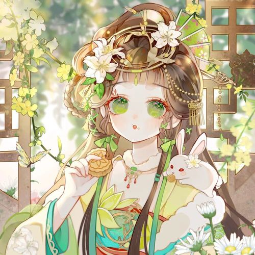 仙气可爱古风动漫女生头像|市井长巷,聚拢来是烟火,摊