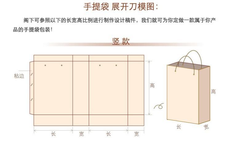 纸袋展开图