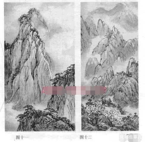 山水画构图方法图文详解,中国画山水构图实例解析