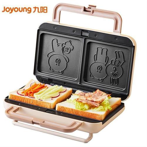 九阳joyoung三明治机line联名系列早餐机家用加热轻食机多功能skt3