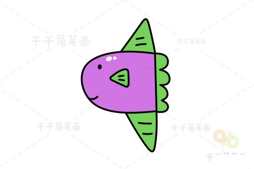 翻车鱼简笔画
