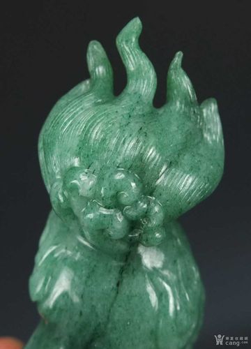国外回流绿玉摆件
