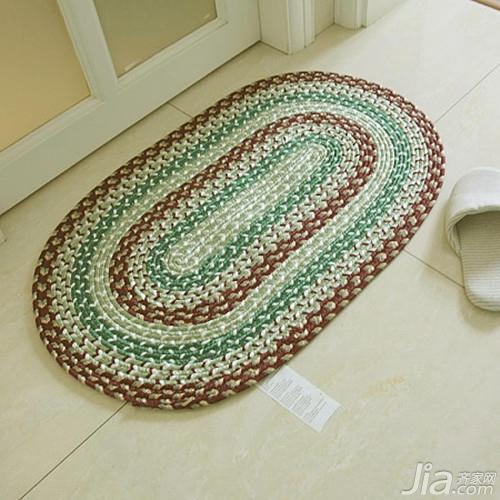 毛线编织地垫 手工毛线地垫制作