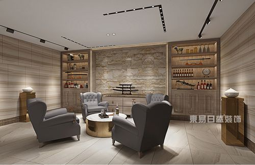 现代风格地下雪茄区装修效果图