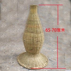 竹编工具倒须竹笼虾笼黄鳝笼泥鳅笼鱼篓装饰道具娄鱼笼大虾笼