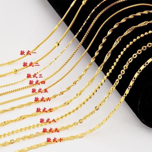 2022新款金项链锁骨女生瓜子毛毛虫水波项链swarm盒子项链女士